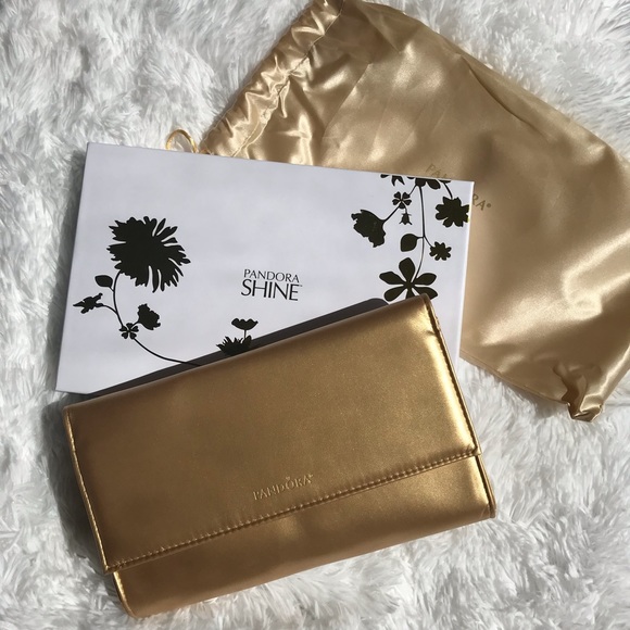 Pandora Handbags - Pandora limited edition gold clutch
